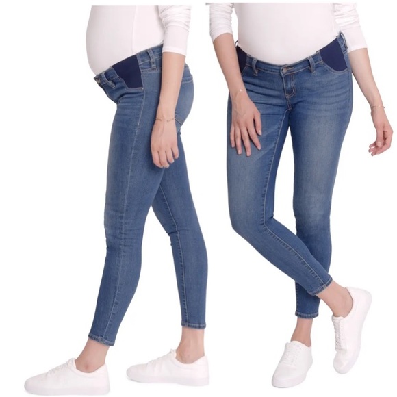 Maternity Jeans Jeggings Distress Wash Size 8 29R - Picture 15 of 16